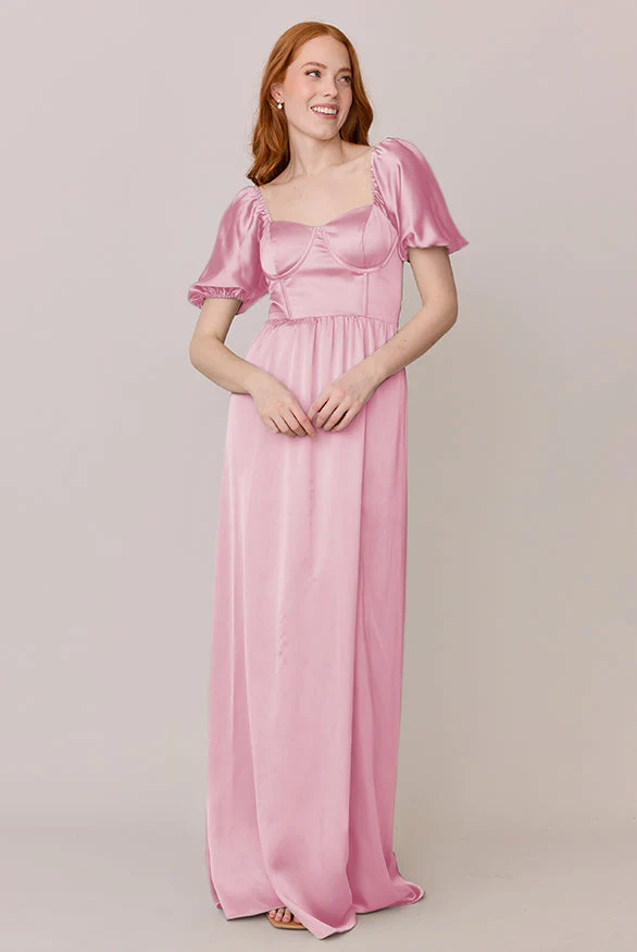 Isabella Satin Dress | Made To Order - Image 163