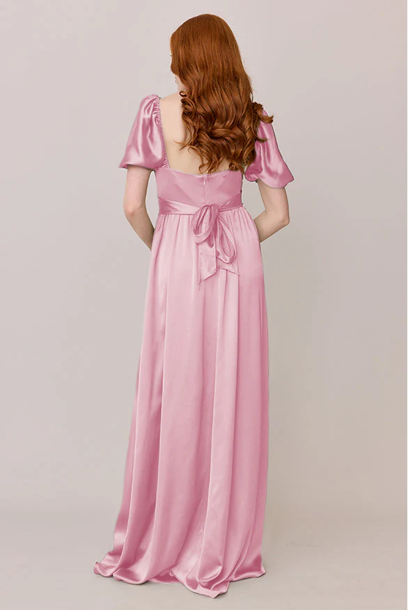 Isabella Satin Dress | Made To Order - Image 165