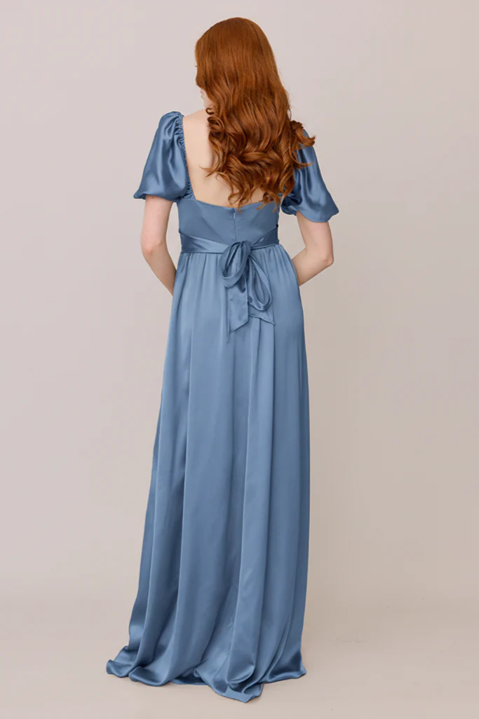 Isabella Satin Dress | Made To Order - Image 167