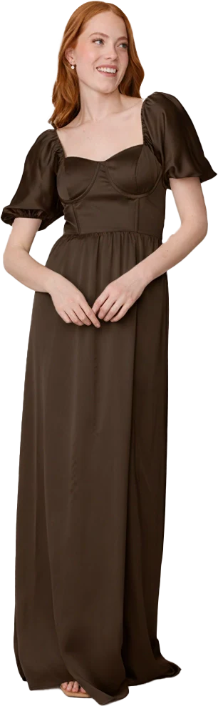 Isabella Satin Dress | Made To Order - Image 172