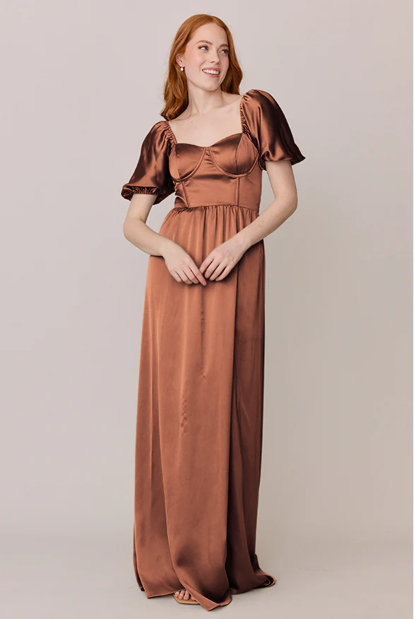 Isabella Satin Dress | Made To Order - Image 24