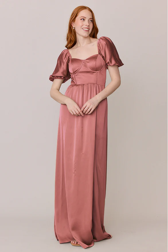 Isabella Satin Dress | Made To Order - Image 28
