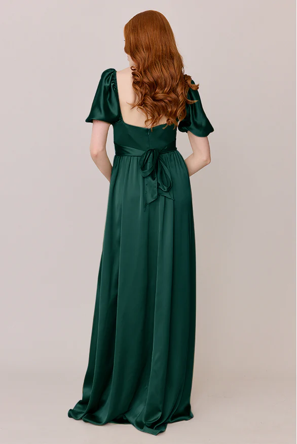 Isabella Satin Dress | Made To Order - Image 35