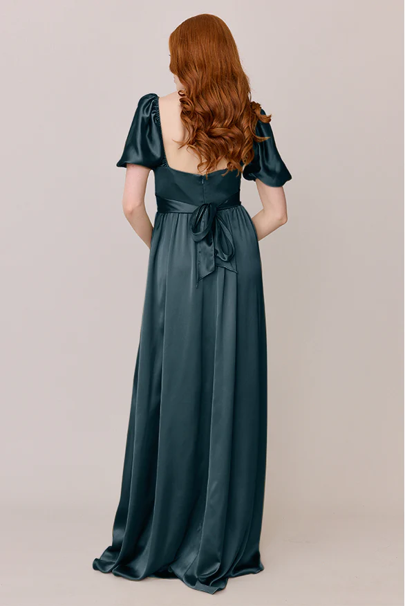 Isabella Satin Dress | Made To Order - Image 37