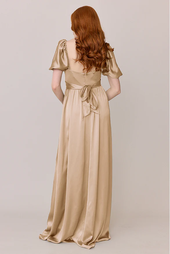 Isabella Satin Dress | Made To Order - Image 47