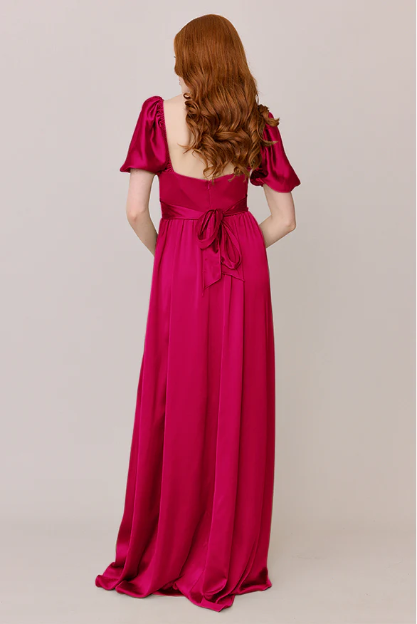 Isabella Satin Dress | Made To Order - Image 49