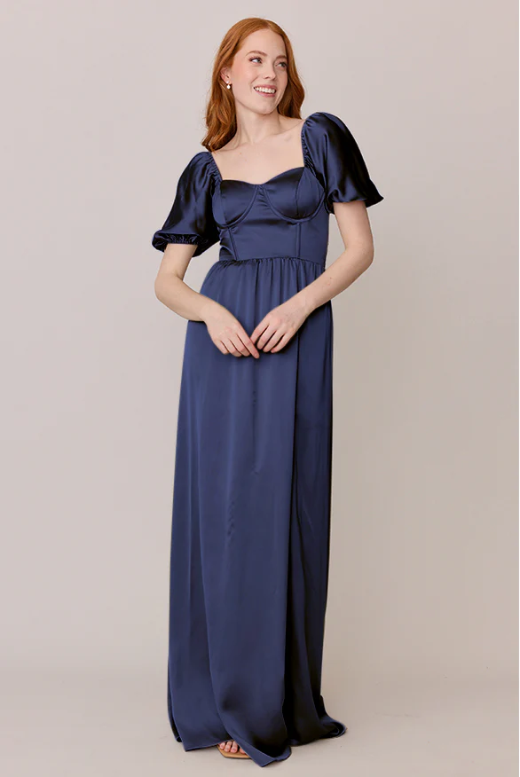 Isabella Satin Dress | Made To Order - Image 50