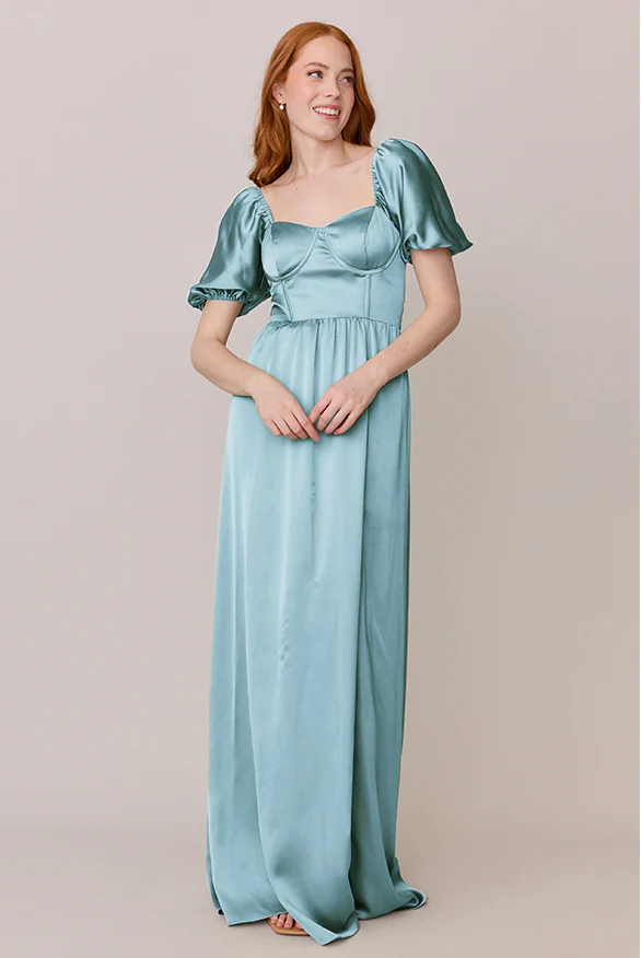 Isabella Satin Dress | Made To Order - Image 52