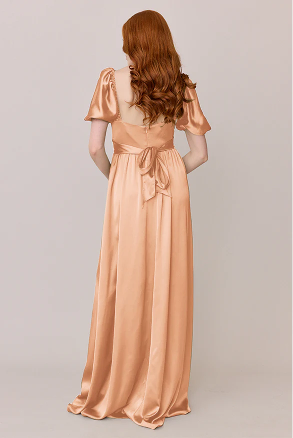 Isabella Satin Dress | Made To Order - Image 71
