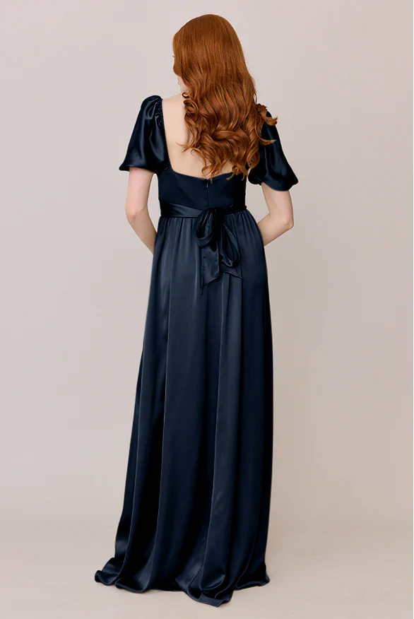 Isabella Satin Dress | Made To Order - Image 79