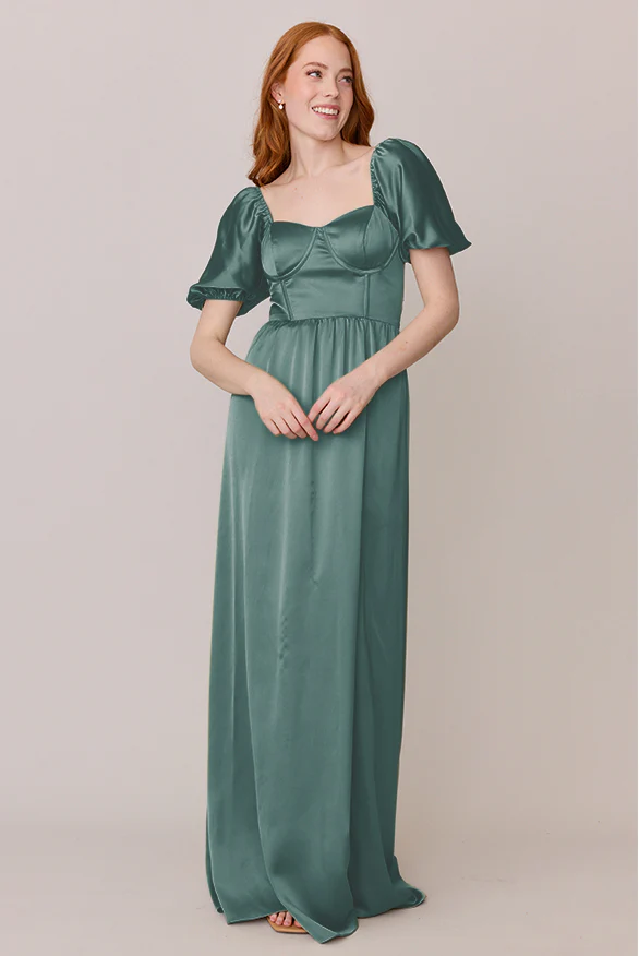 Isabella Satin Dress | Made To Order - Image 84
