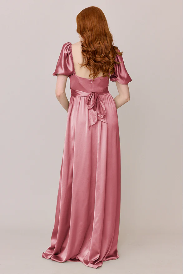 Isabella Satin Dress | Made To Order - Image 87