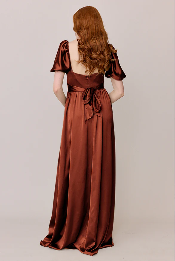 Isabella Satin Dress | Made To Order - Image 89