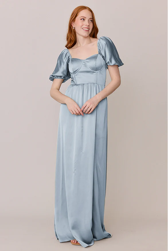 Isabella Satin Dress | Made To Order - Image 94
