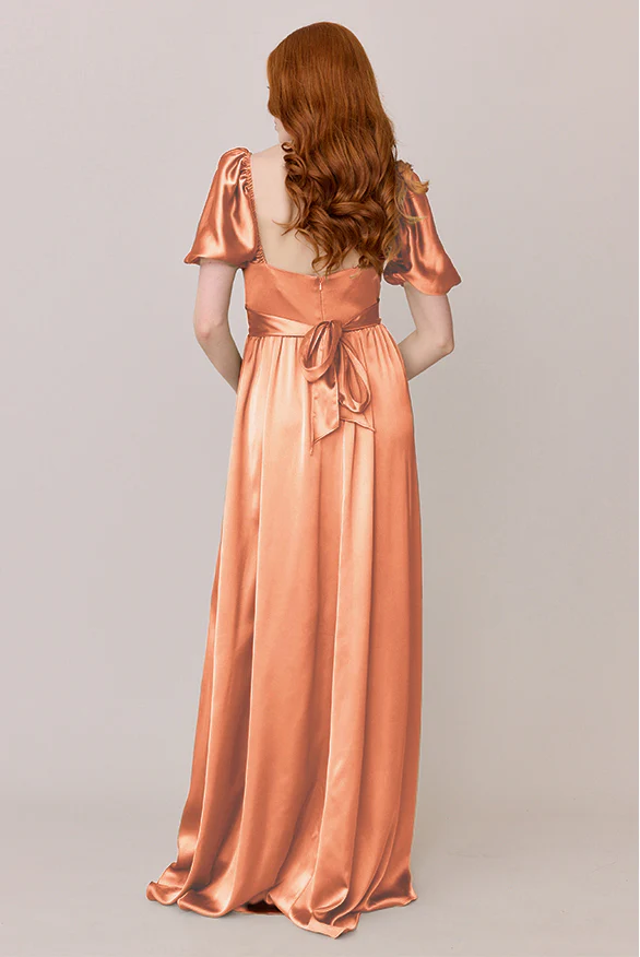 Isabella Satin Dress | Made To Order - Image 99