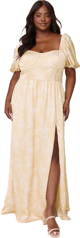 Isabella Satin Floral Print Dress | Made To Order - Image 43