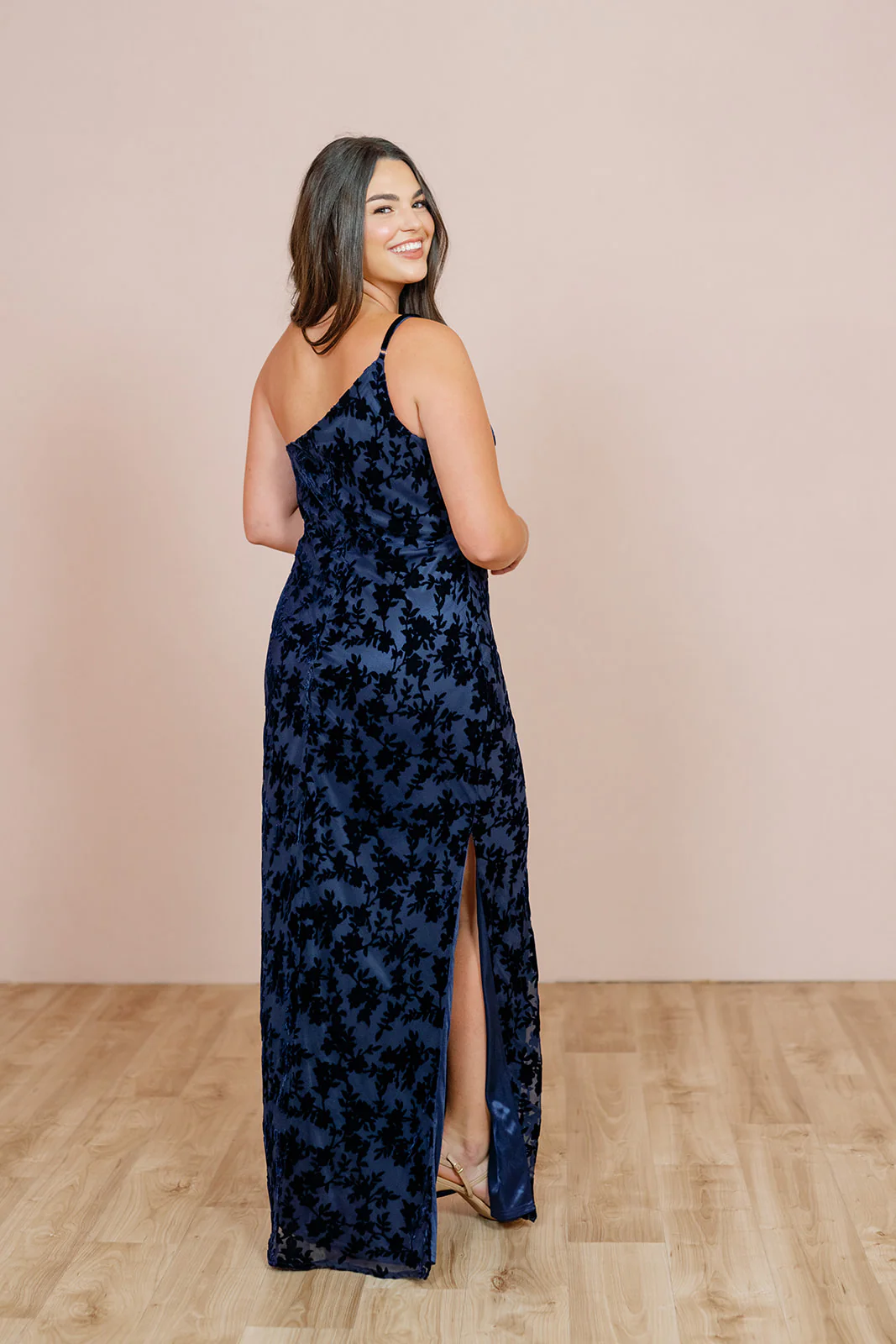 Jade Floral Burnout Velvet Dress | Made To Order - Image 16