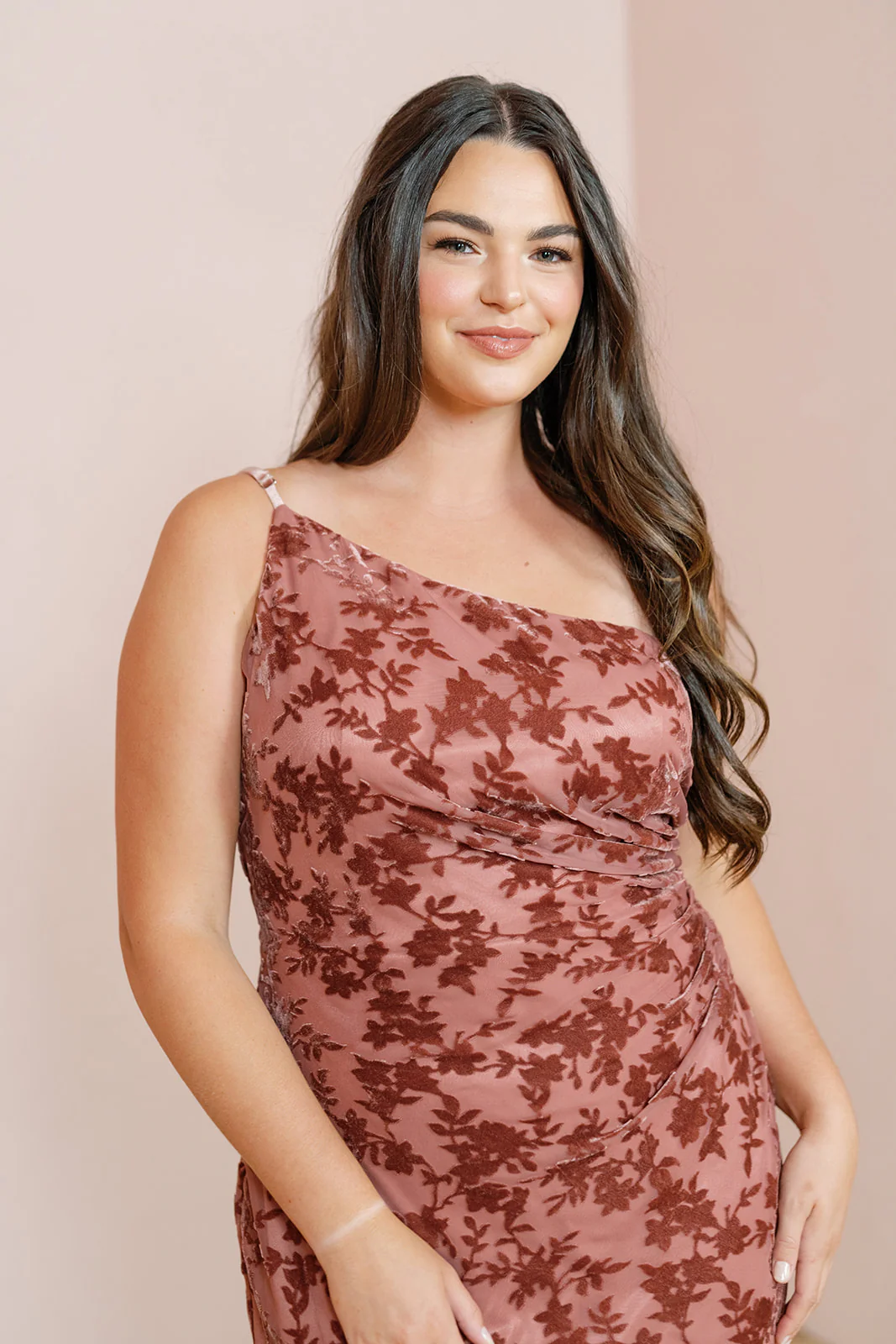 Jade Floral Burnout Velvet Dress | Made To Order - Image 8