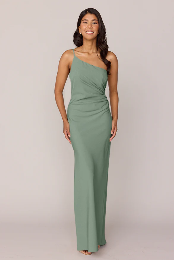 Jade Crepe Dress | Made To Order - Image 153