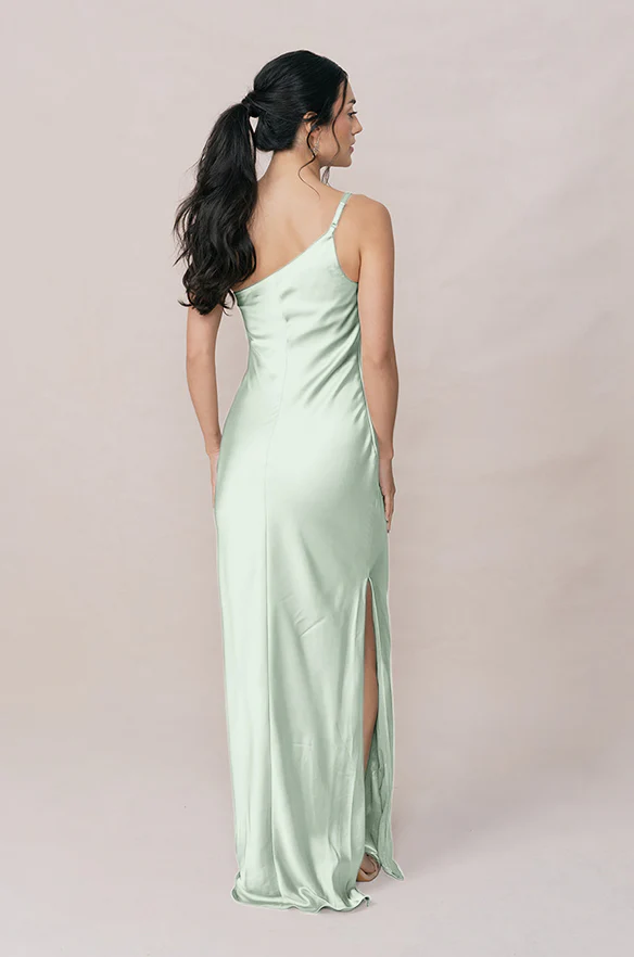 Jade Satin Dress | Made To Order - Image 11