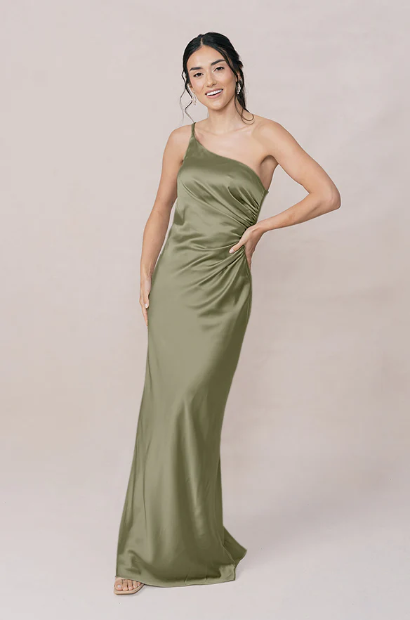 Jade Satin Dress | Made To Order - Image 121