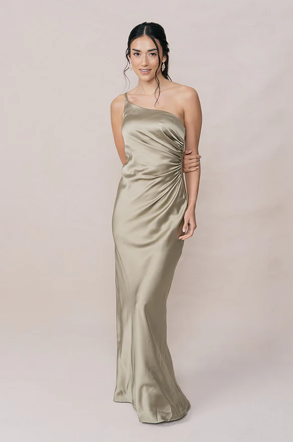 Jade Satin Dress | Made To Order - Image 145
