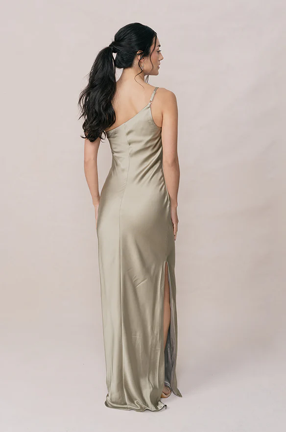 Jade Satin Dress | Made To Order - Image 146