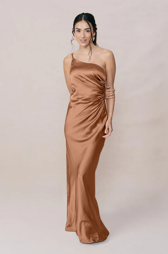 Jade Satin Dress | Made To Order - Image 157