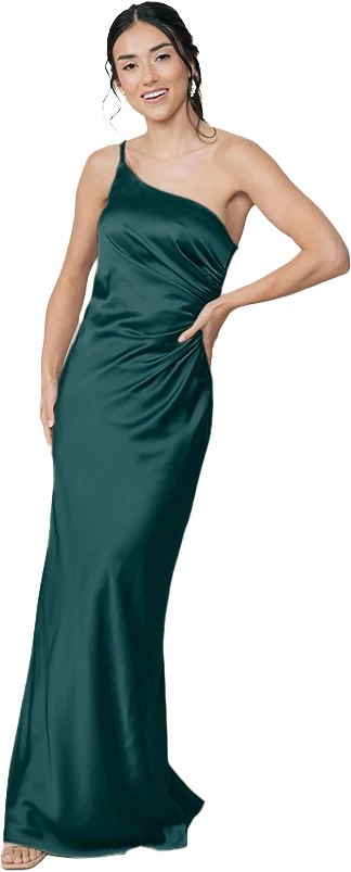 Jade Satin Dress | Made To Order - Image 24