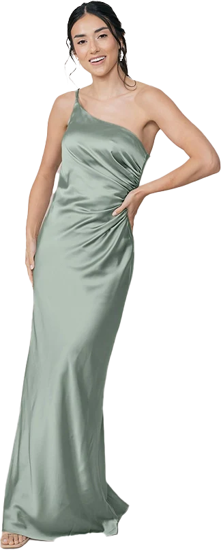 Jade Satin Dress | Made To Order - Image 55