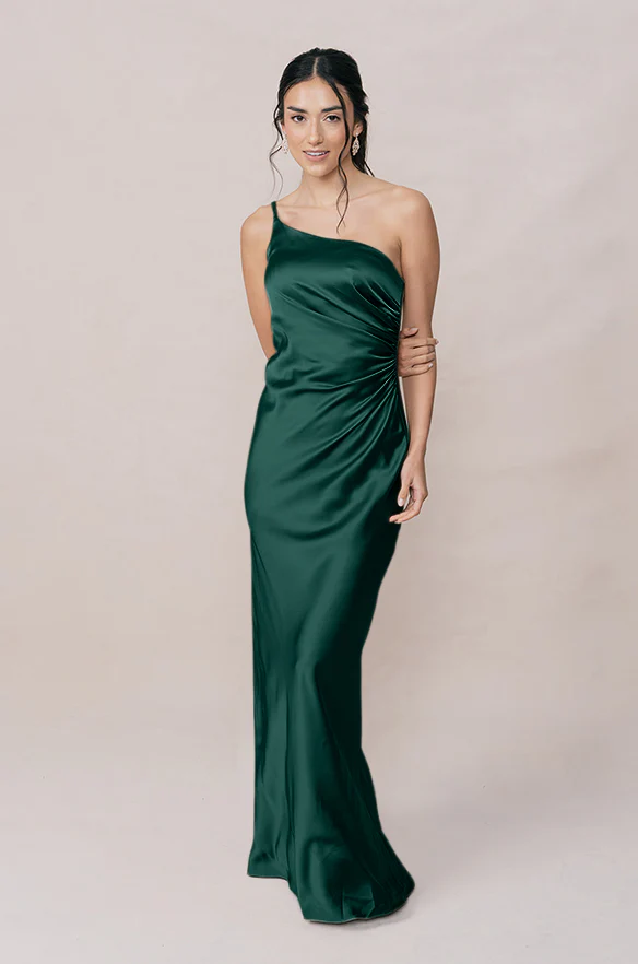 Jade Satin Dress | Made To Order - Image 91