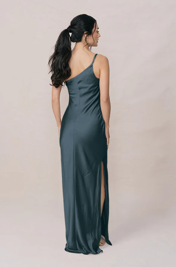 Jade Satin Dress | Made To Order - Image 94