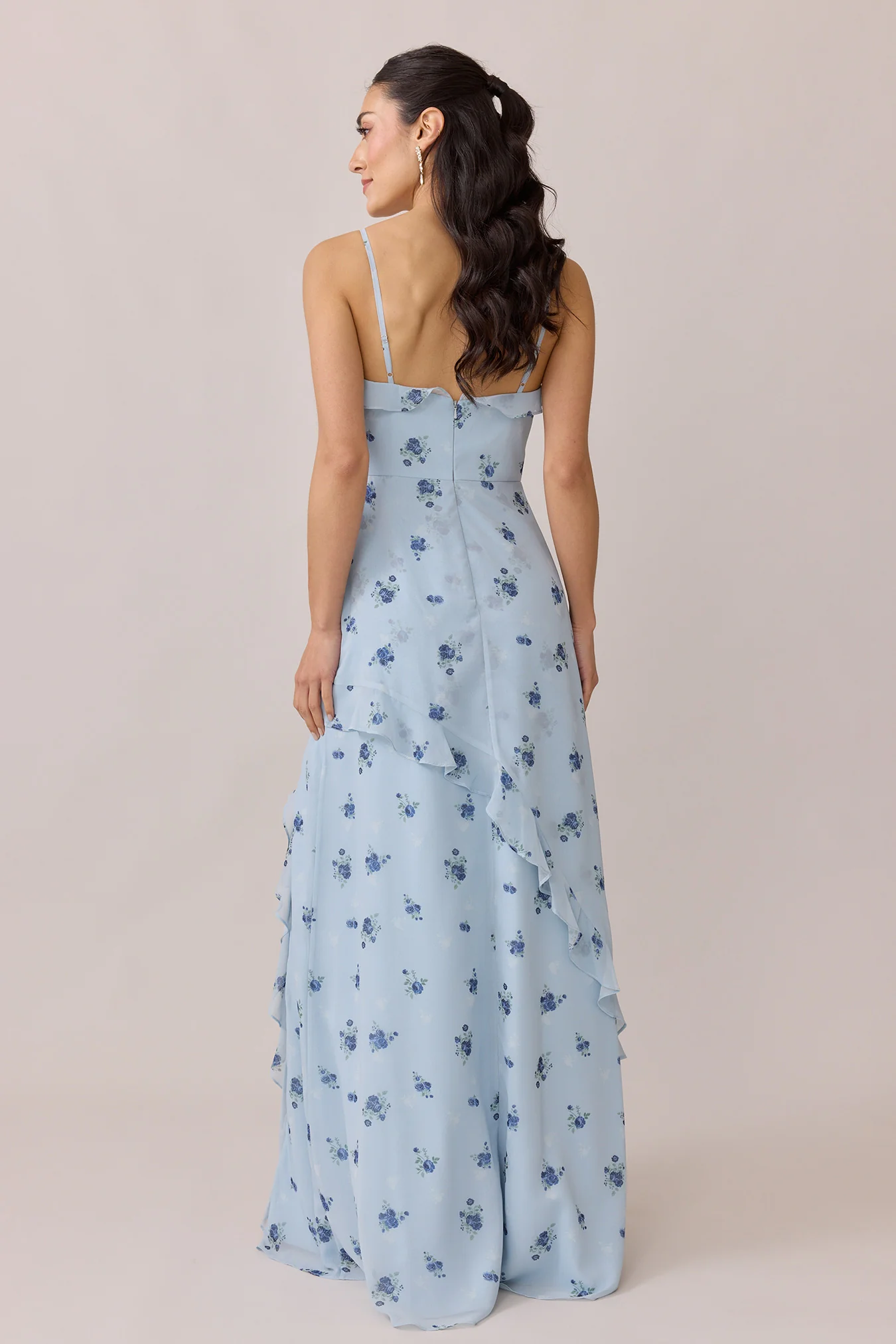 Jules Chiffon Floral Print Dress | Made To Order - Image 11