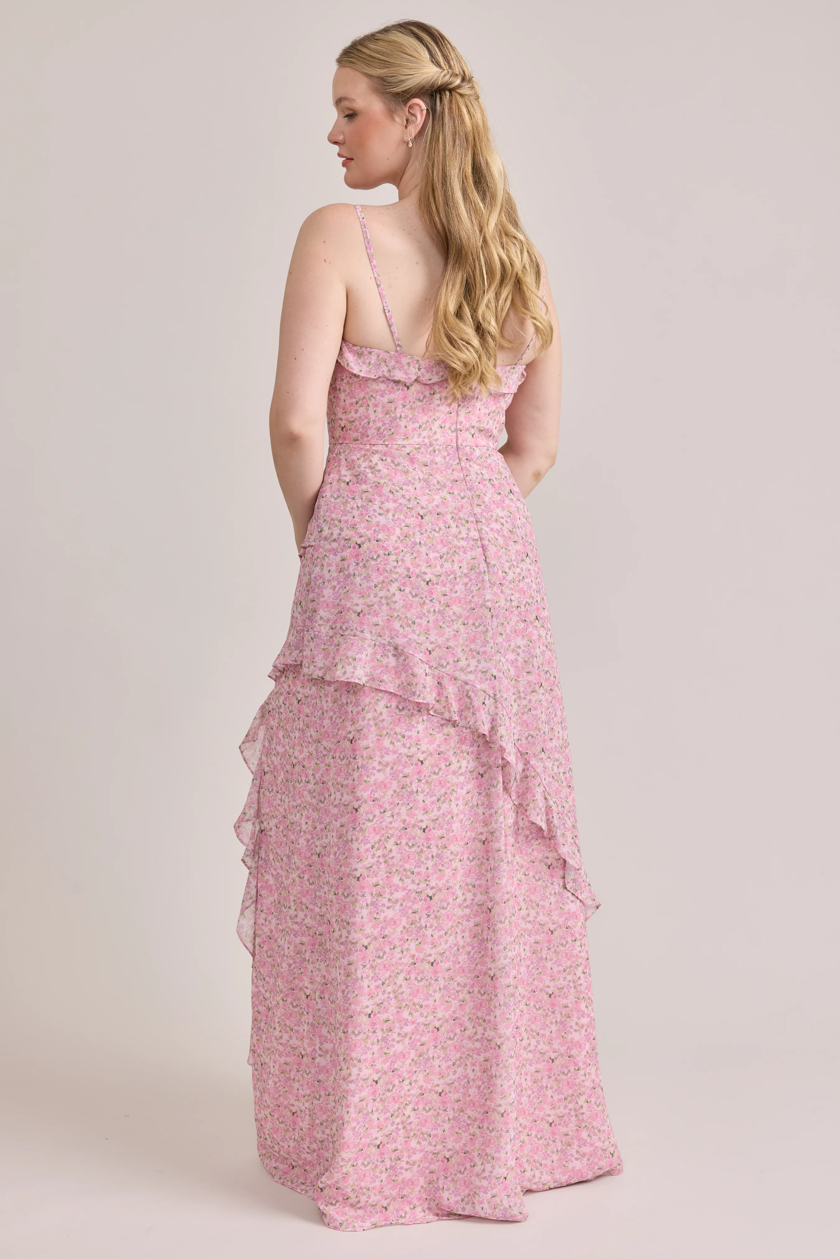 Jules Chiffon Floral Print Dress | Made To Order - Image 20