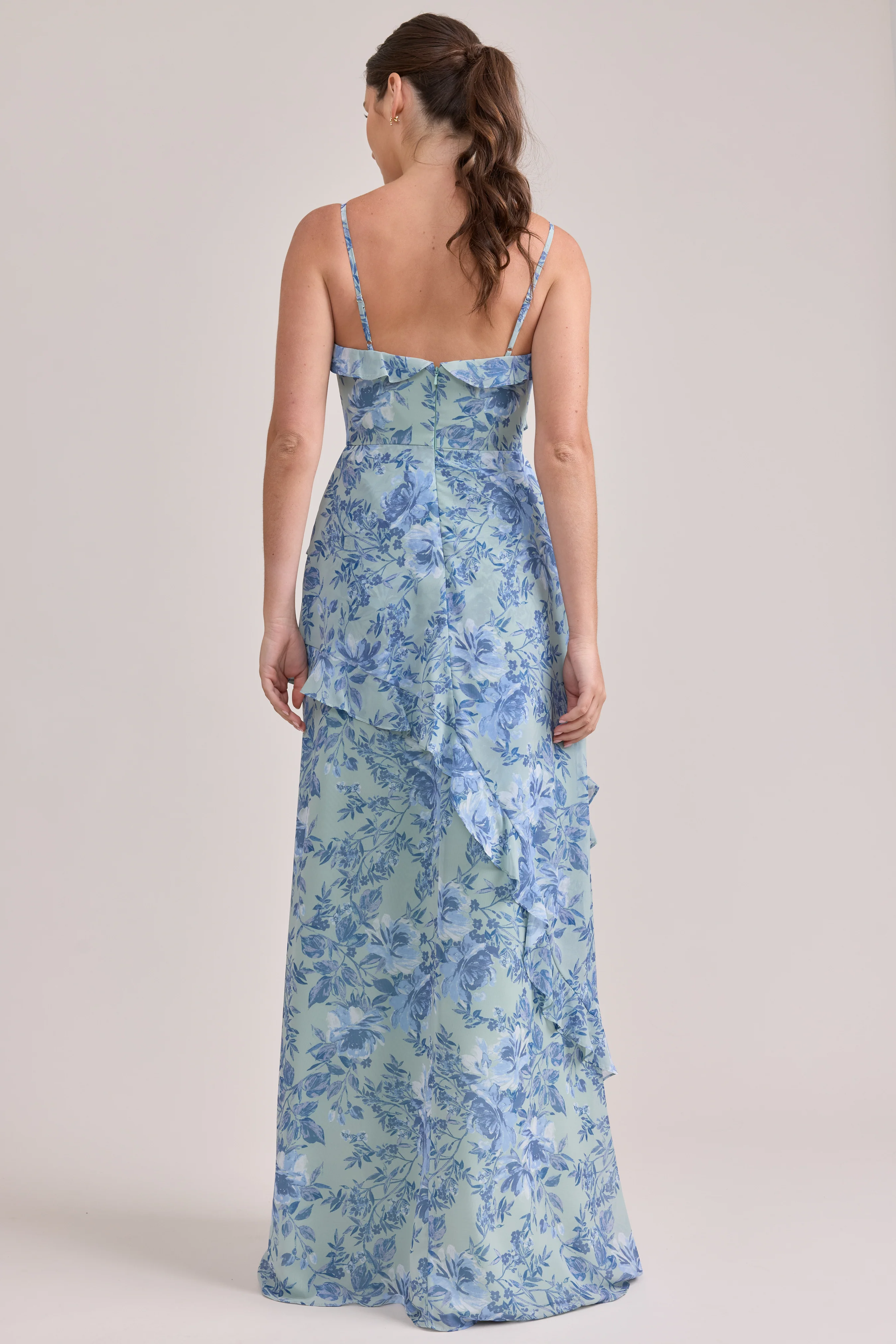 Jules Chiffon Floral Print Dress | Made To Order - Image 23