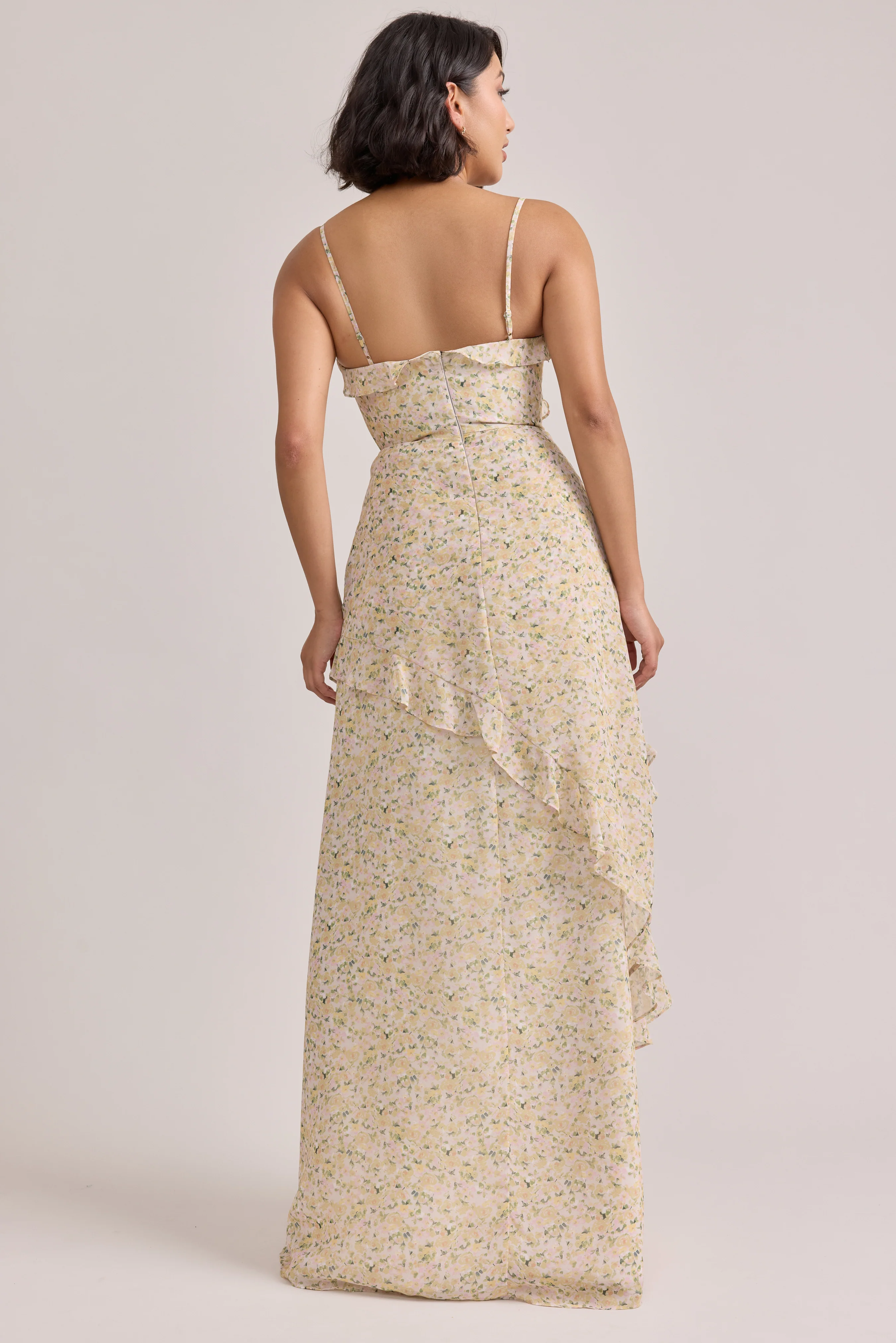 Jules Chiffon Floral Print Dress | Made To Order - Image 30
