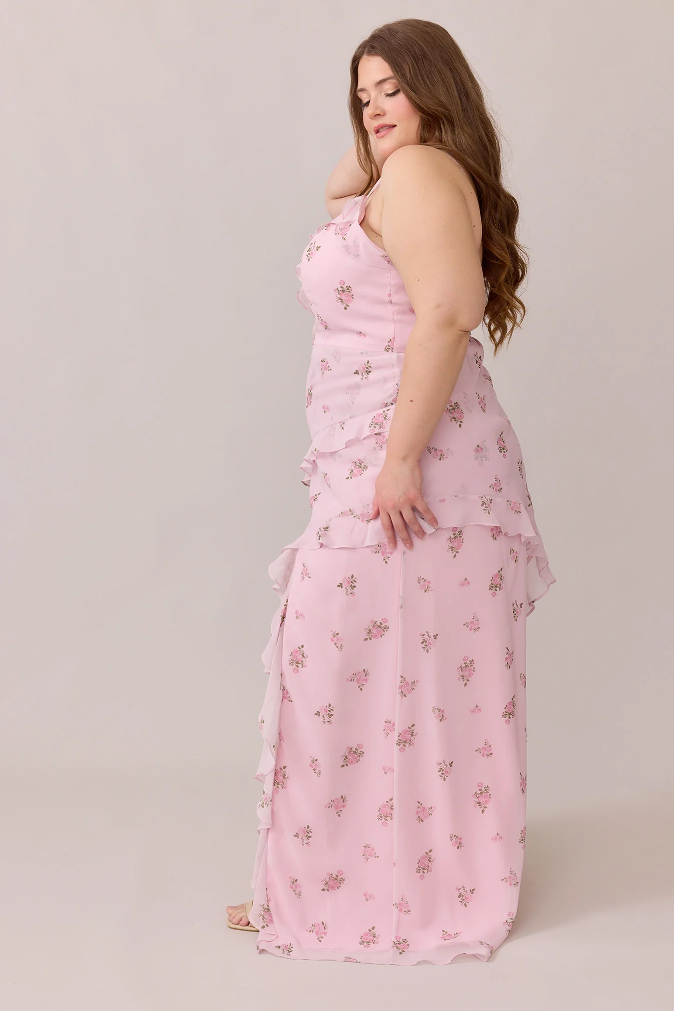 Jules Chiffon Floral Print Dress | Made To Order - Image 7