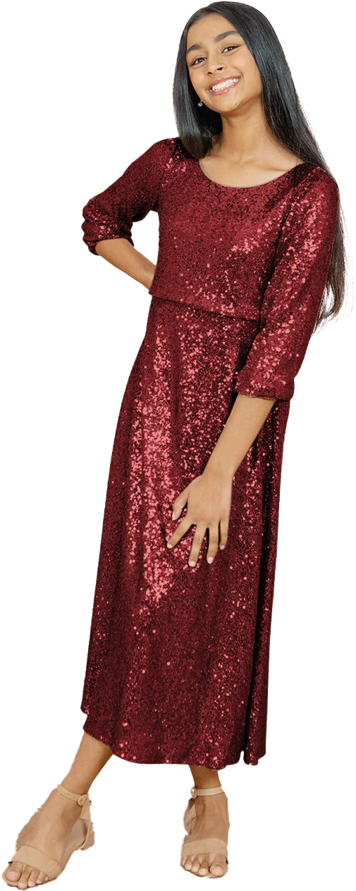Juniors Addison Sequin Dress | Made To Order - Image 21