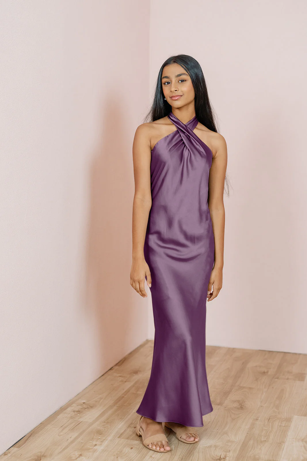 Juniors Athena Satin Dress | Made To Order - Image 10