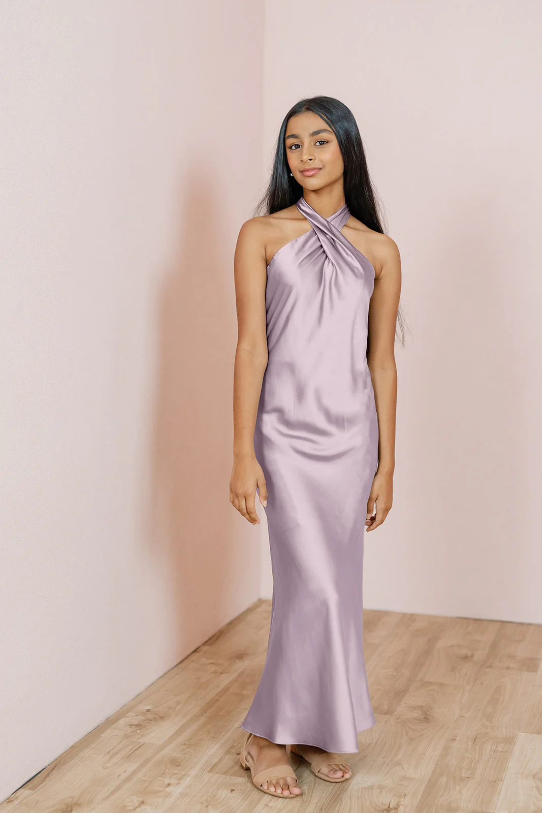 Juniors Athena Satin Dress | Made To Order - Image 15