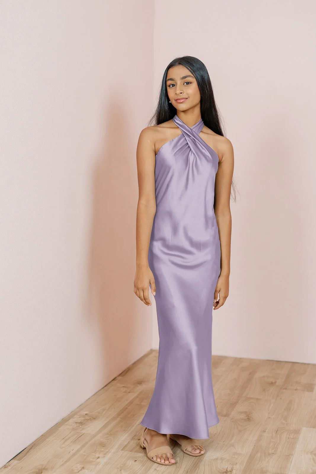 Juniors Athena Satin Dress | Made To Order - Image 46
