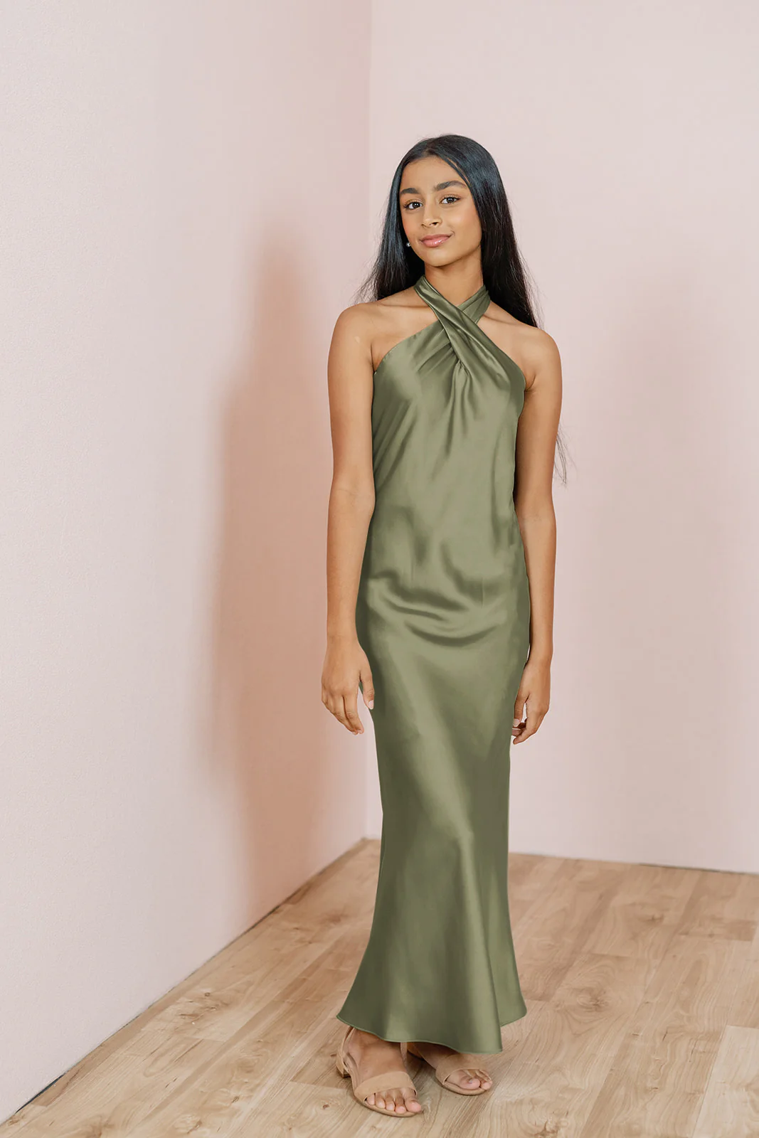 Juniors Athena Satin Dress | Made To Order - Image 48