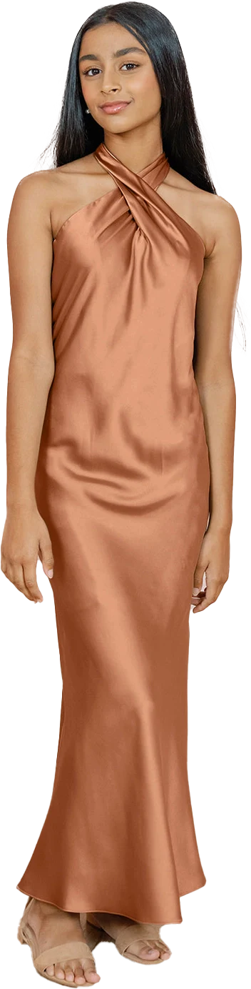 Juniors Athena Satin Dress | Made To Order - Image 61