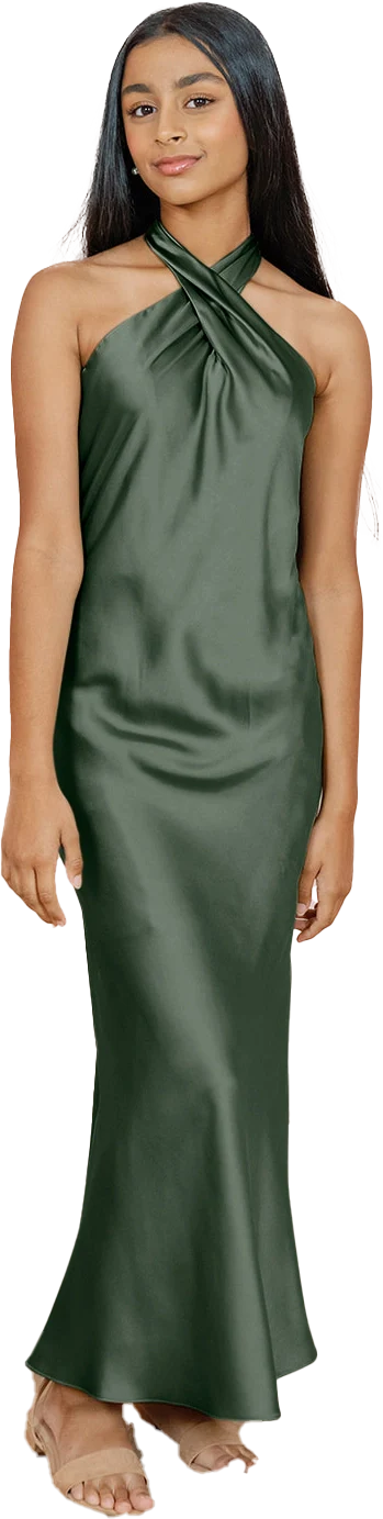 Juniors Athena Satin Dress | Made To Order - Image 62