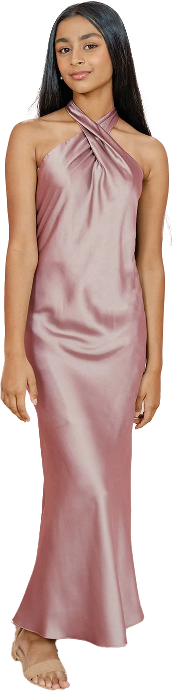 Juniors Athena Satin Dress | Made To Order - Image 77