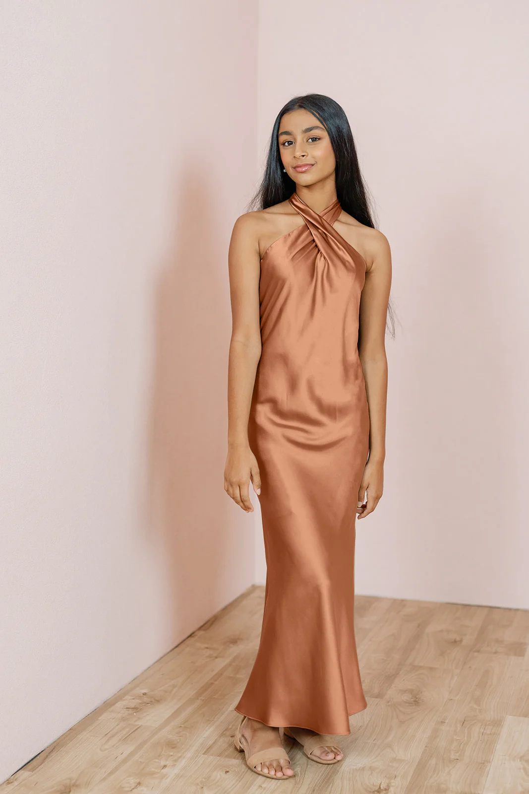 Juniors Athena Satin Dress | Made To Order - Image 8