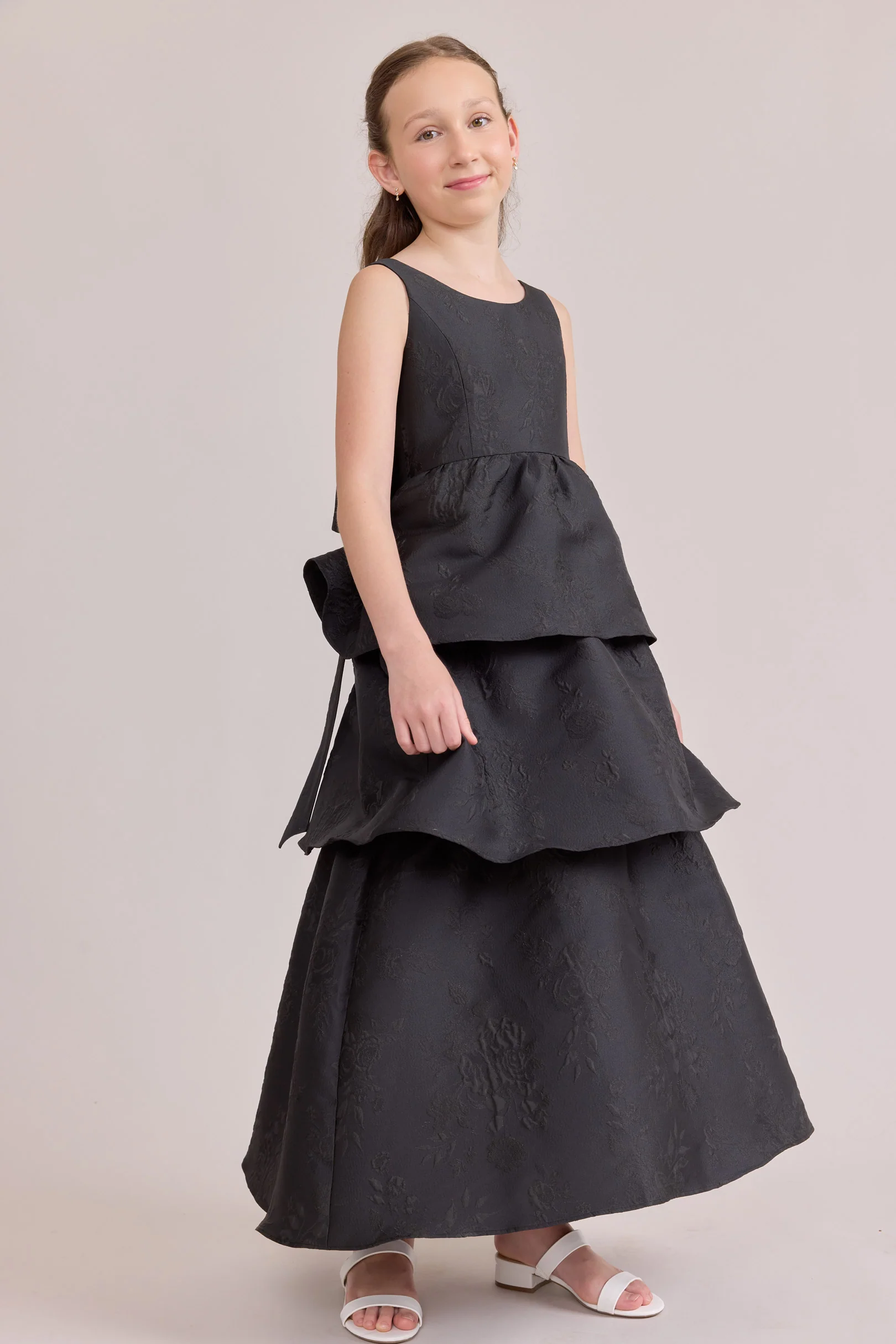 Juniors Georgia Jacquard Dress | Made To Order - Image 13
