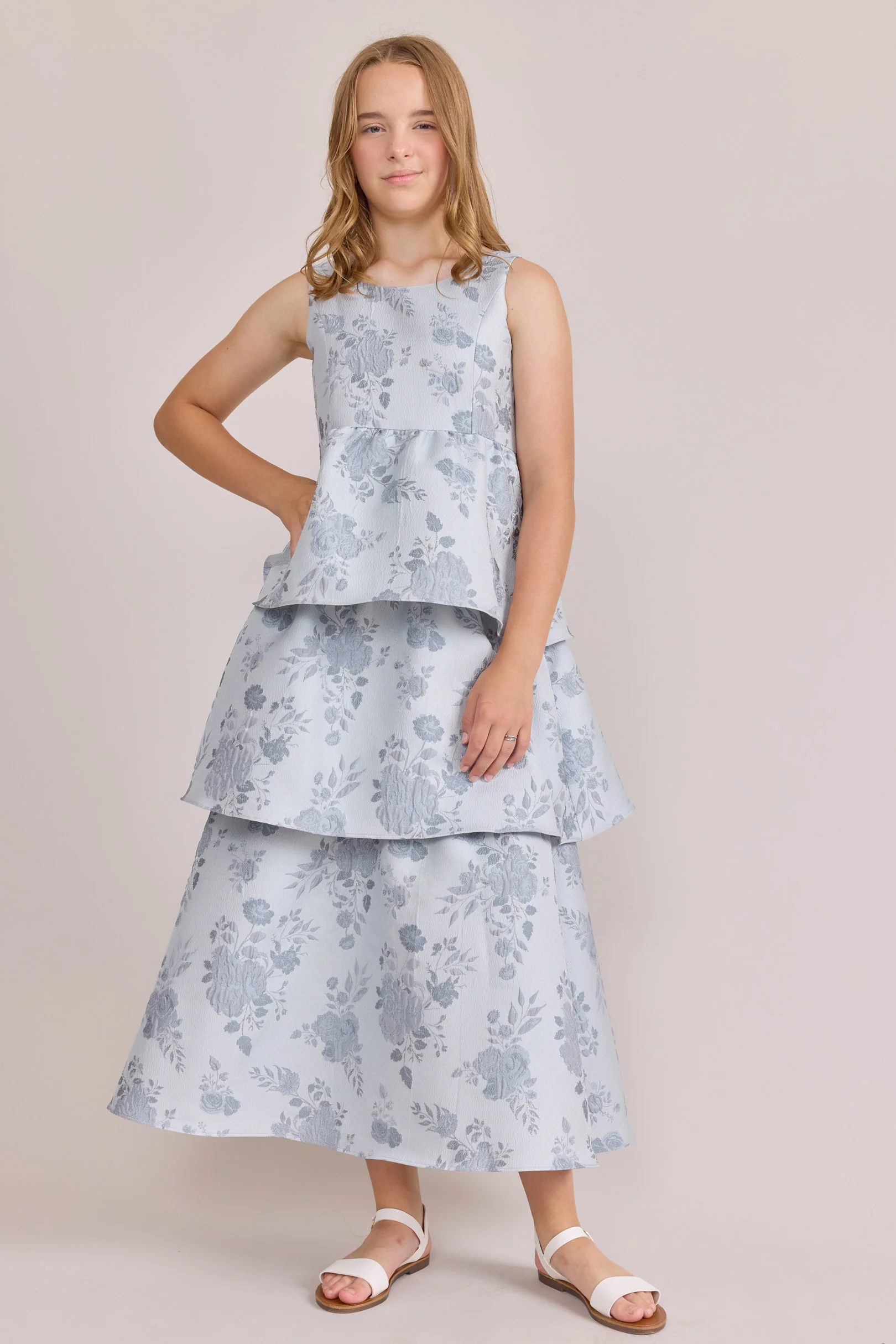 Juniors Georgia Jacquard Dress | Made To Order - Image 5