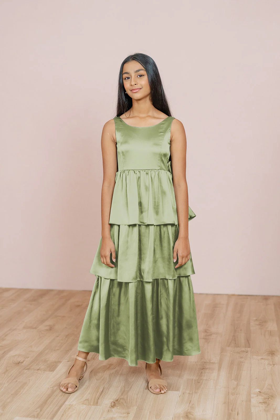 Juniors Georgia Satin Dress | Made To Order - Image 105