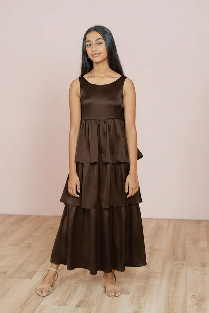 Juniors Georgia Satin Dress | Made To Order - Image 108